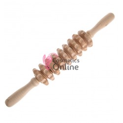 Accesoriu Roller din lemn pentru masaj ROL02 cu 9 discuri - Maderoterapie 